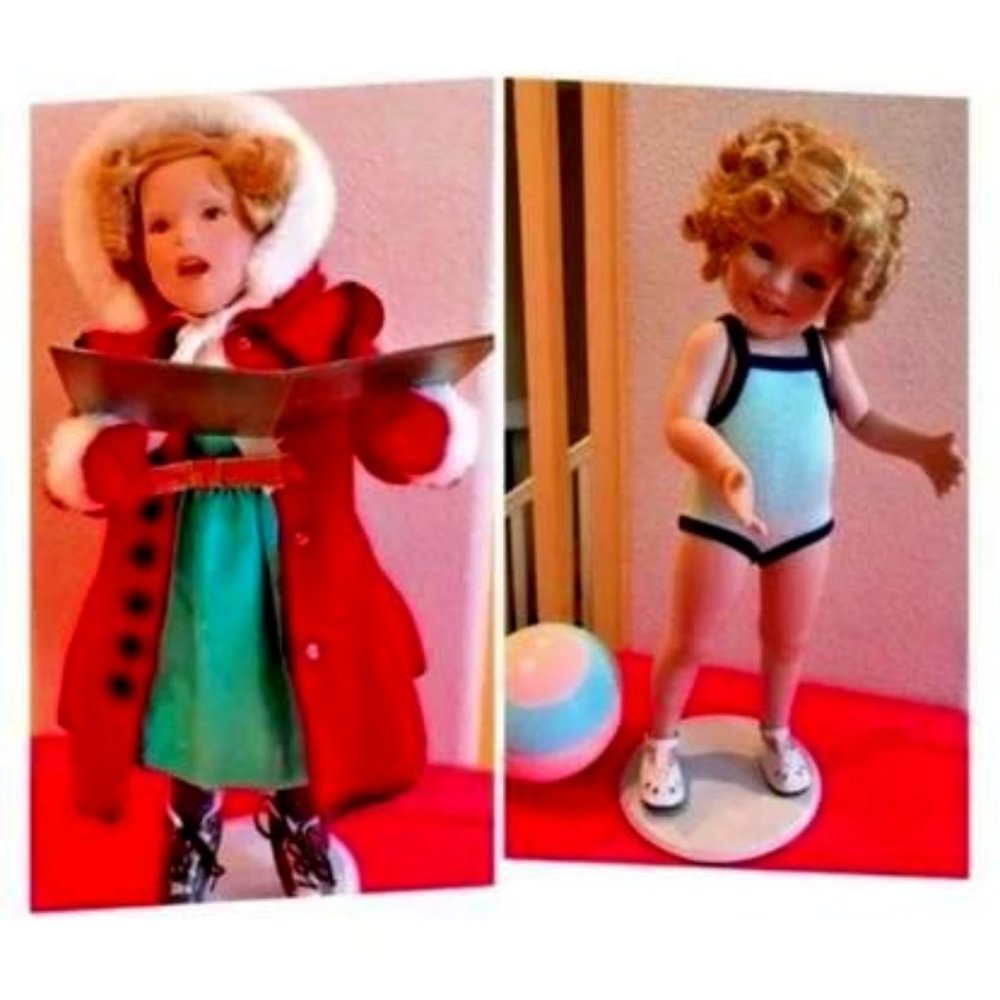Shirley Temple dolls-Bathing Beauty & Xmas Caroler